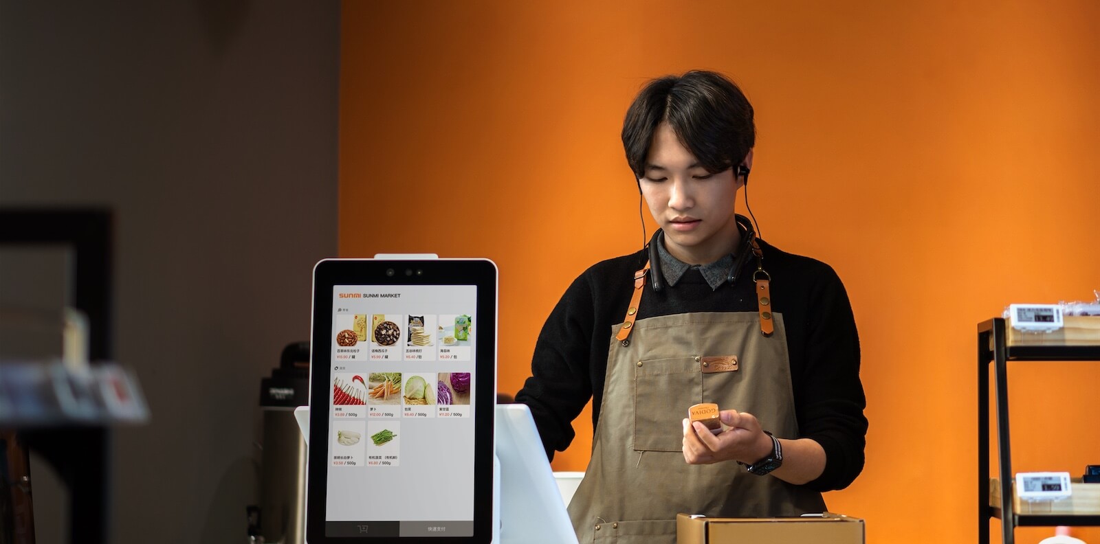 Self service ordering kiosks for takeaways