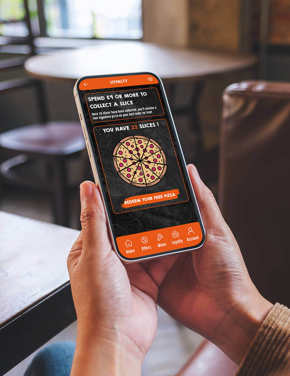 mobile ordering app with customer loyalty