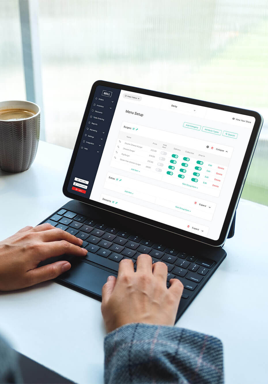 Menu management with App4 back office