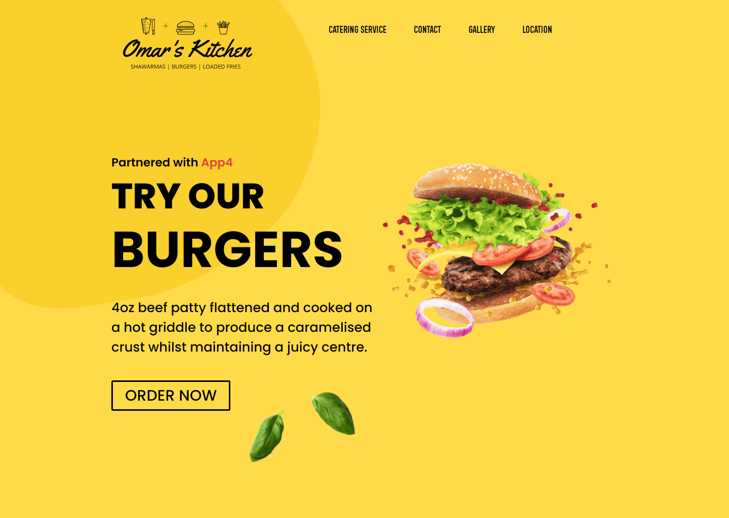 online ordering websites for burger takeaways