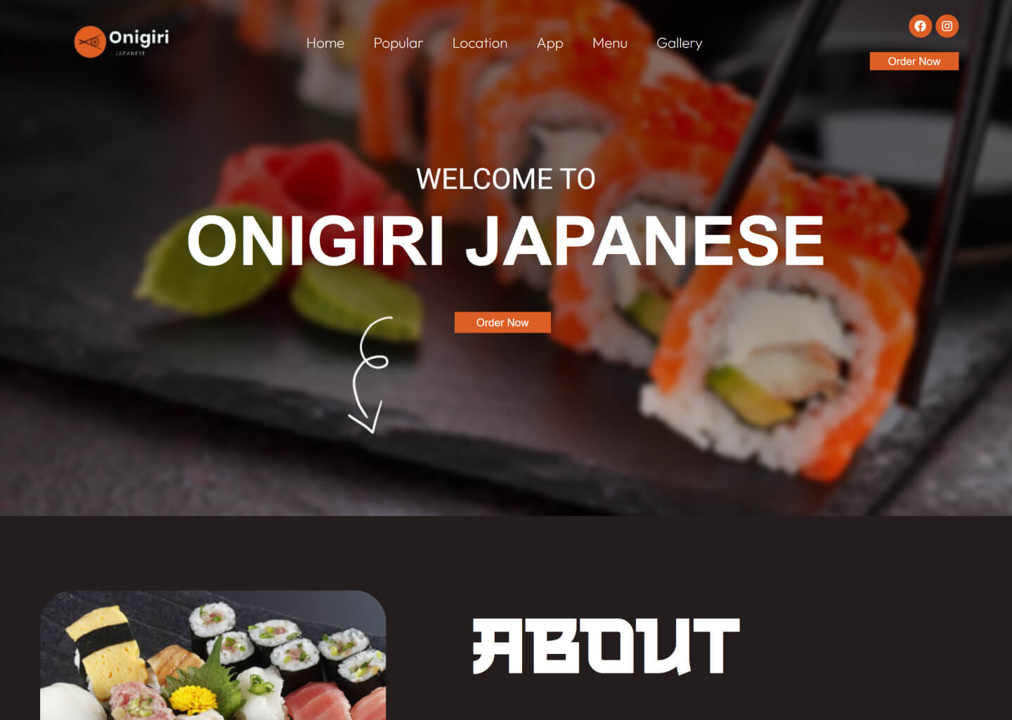 ordering websites for sushi restaurants