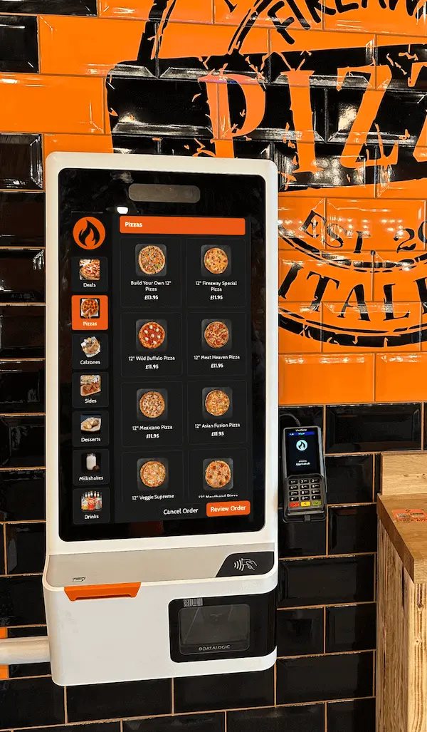 self-service kiosks for takeaways and QSR's